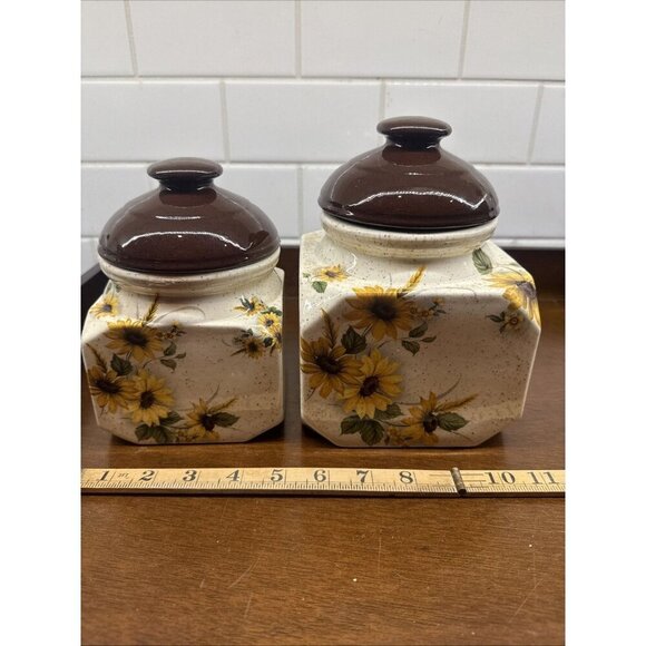 sunflower kitchen canister set - Picture 1 of 12